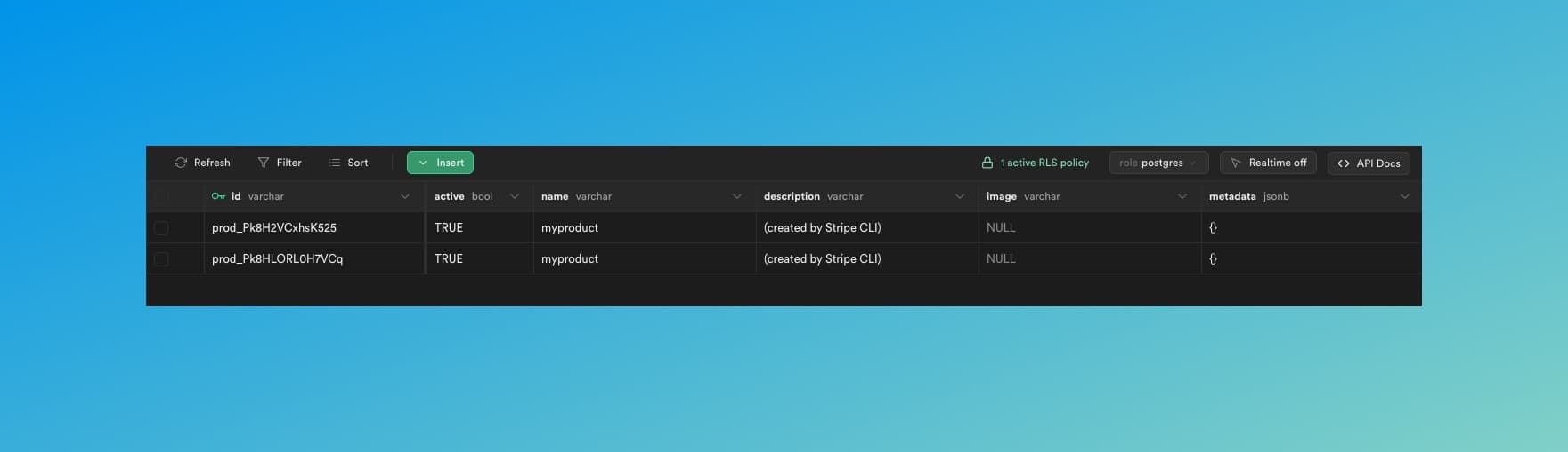 Stripe Products